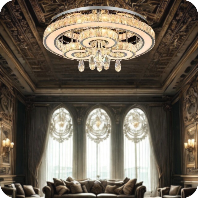 لوستر کریستالی سقفی