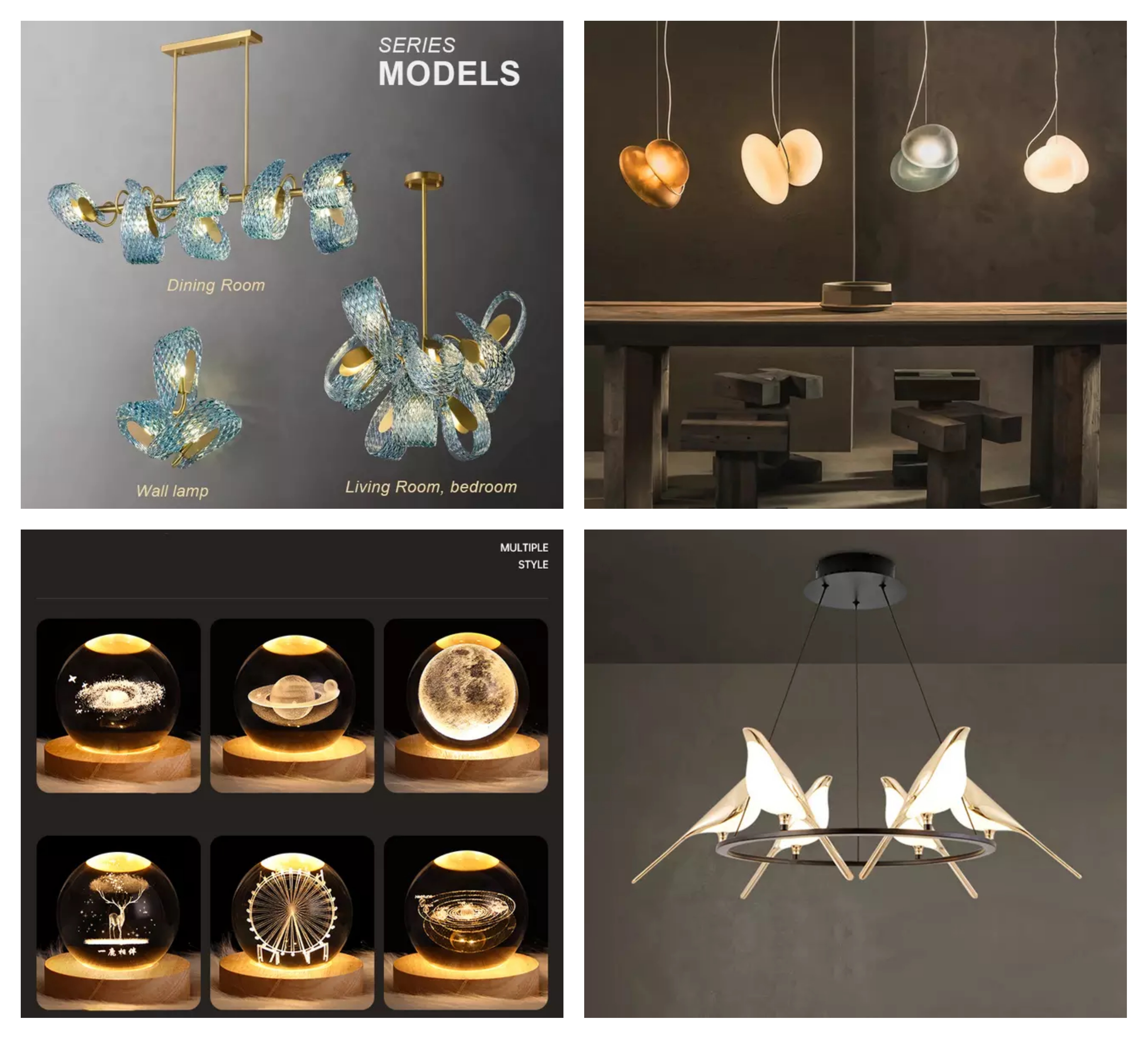 لوسترهای مدرن و  فوق مدرن وارداتی بزرگ