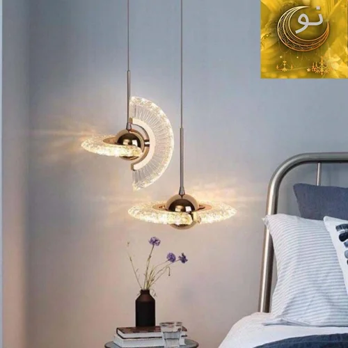 لوستر جدید، لوکس و فوق مدرن آویزی تک گوی چرخشی  کد MAH_F_108