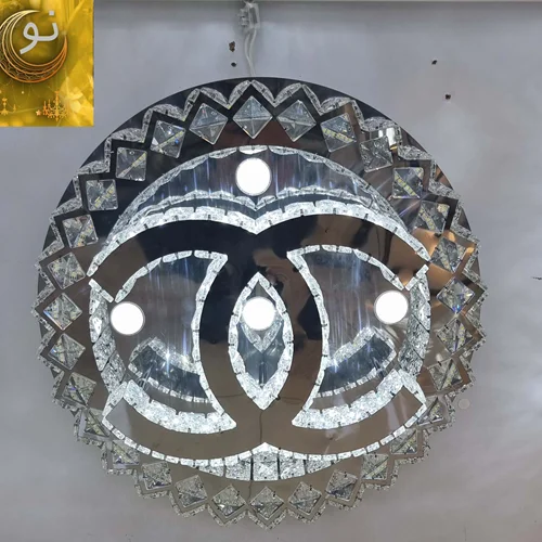 لوستر سقفی  مدرن طرح شانل سایز 50 cm  کد m105