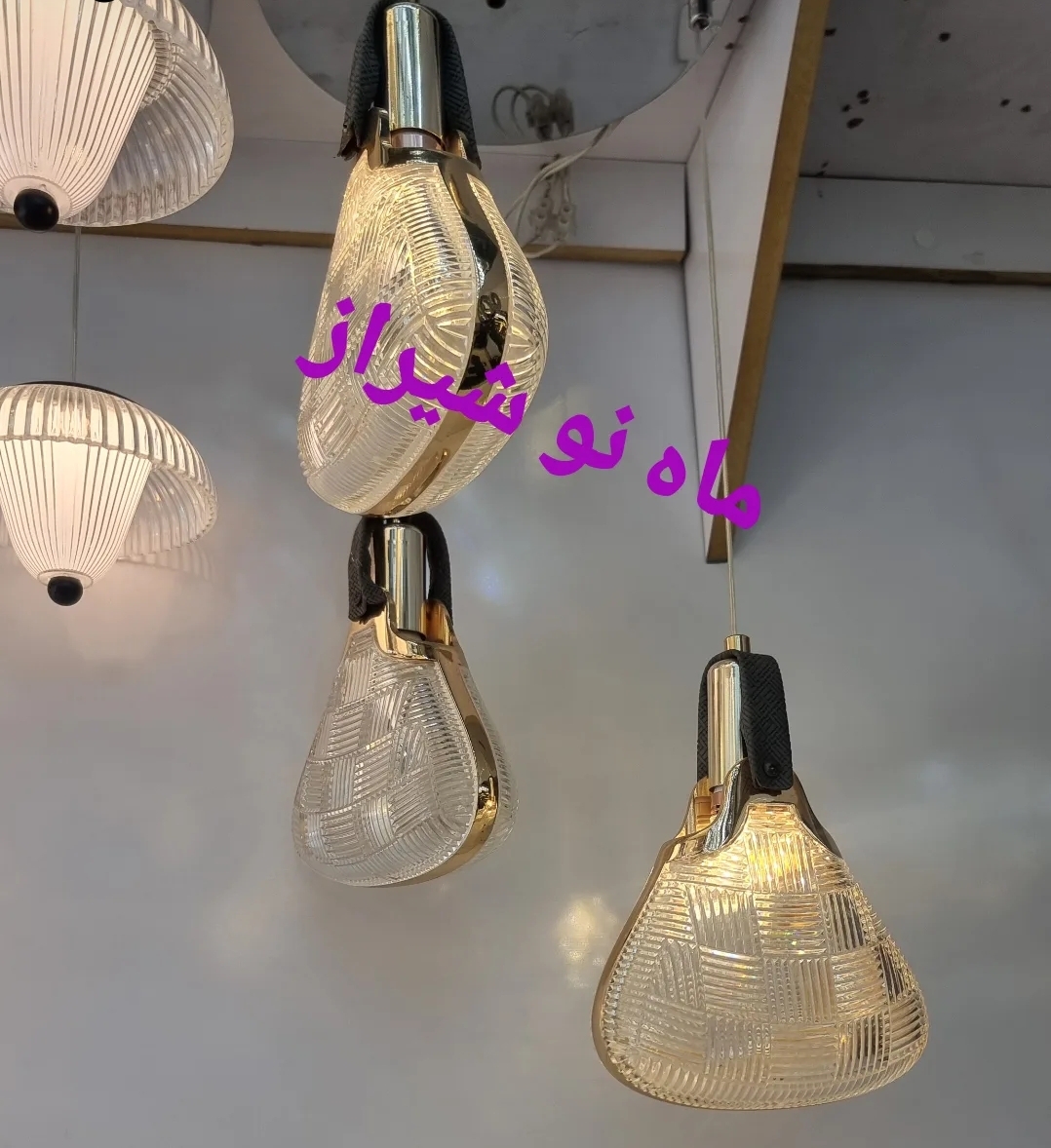 لوستر  فوق مدرن آویزی  تک شعله   کد MAH_E_290