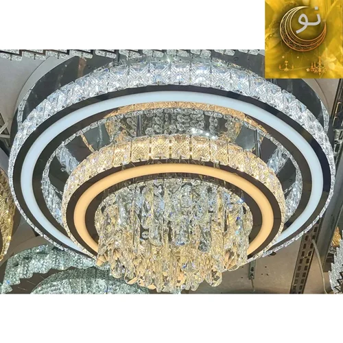 لوستر جدید پذیرایی طرح ارغوان  سایز 60 cm
