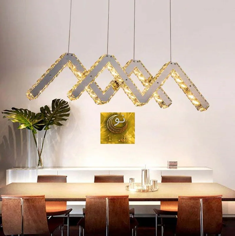 لوستر لاینر مدرن کریستالی شانا سایز 90