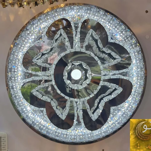 لوستر سقفی  مدرن طرح گل شبدر سایز 50 cm  کد m103