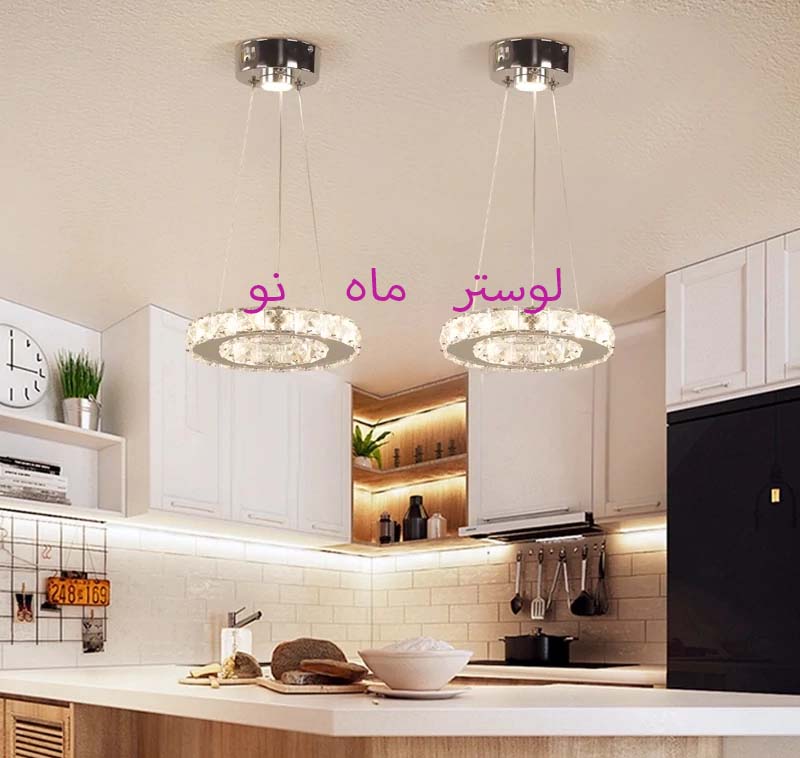 لوستر ارزان دایره 15 یا 20 سانت تک حلقه